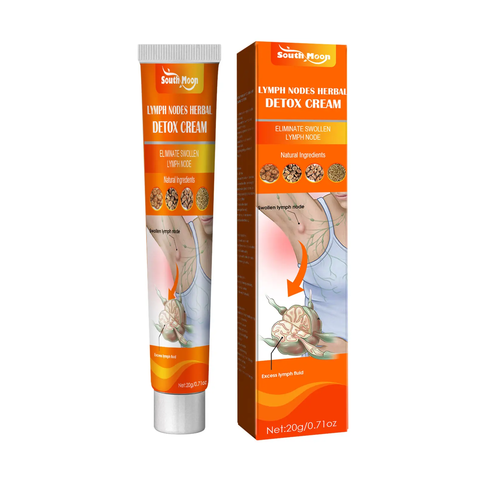 

Lymph Node Cream Herbs Lymphatic Drainage Ointment With Natural Herbal Extract Ingredients Gentle Anti-Swelling Ointment For