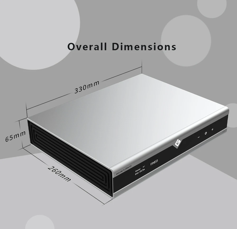 Gustard DAC-X26III HIFI Сетевой потоковый декодер Настольный аудиодекодер X26 III USB ЦАП