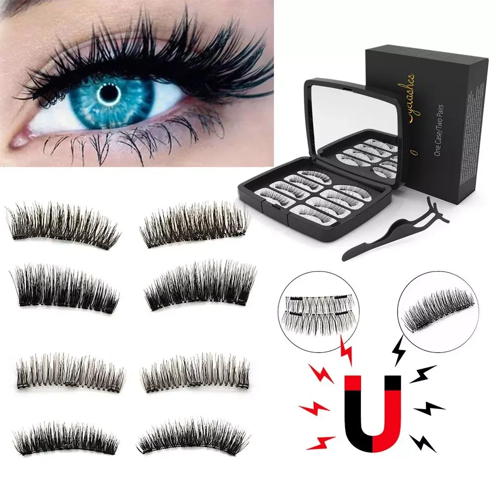 

NEW2023 Eyelashes Set Natural False Lashes Tweezer Waterproof Lasting Mink Eyelash Extension Eyelash Set