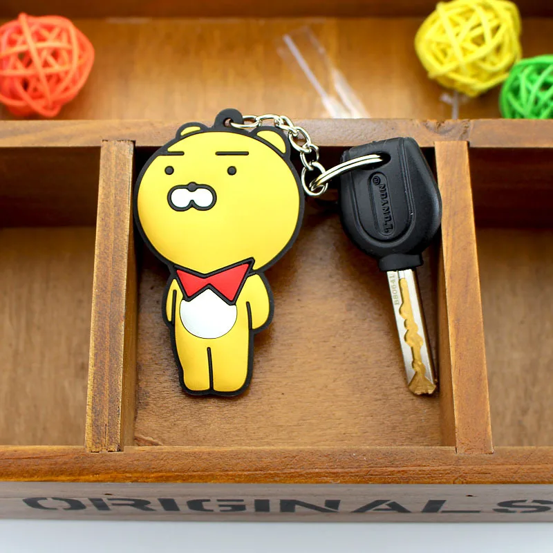 

Мультяшный креативный брелок для ключей, брелок из ПВХ, силиконовая Подвеска для активного подарка, маленький подарок