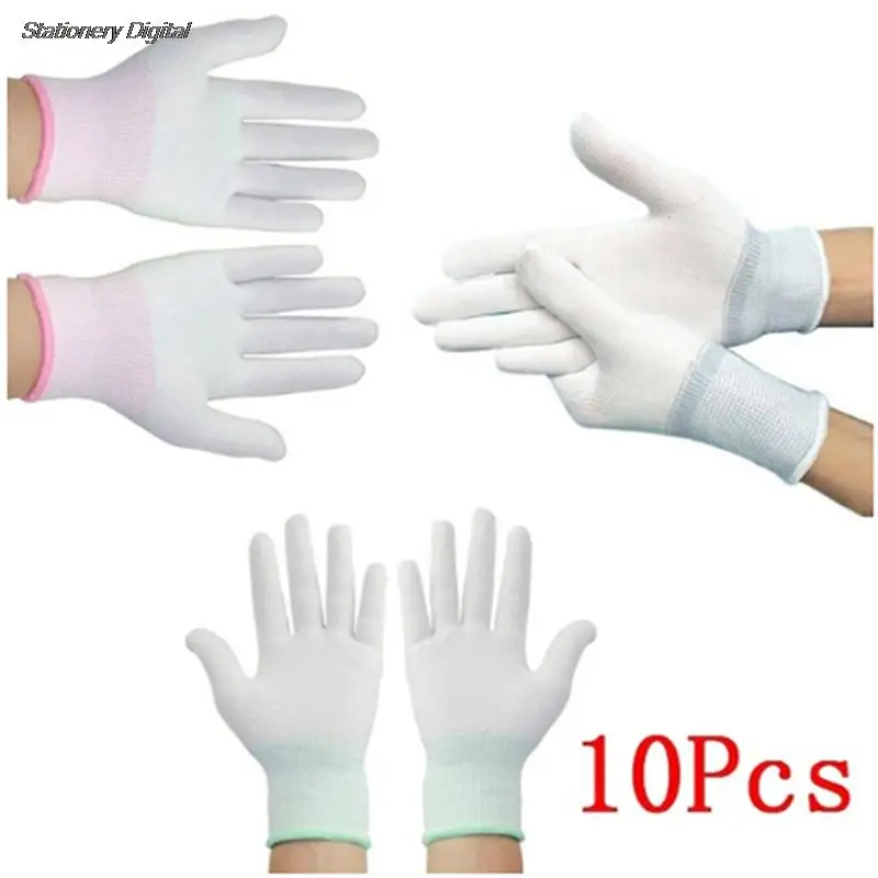 

5pair Antistatic Gloves Anti Static ESD Electronic Working Gloves pu coated palm coated finger PC Antiskid for Finger Protection