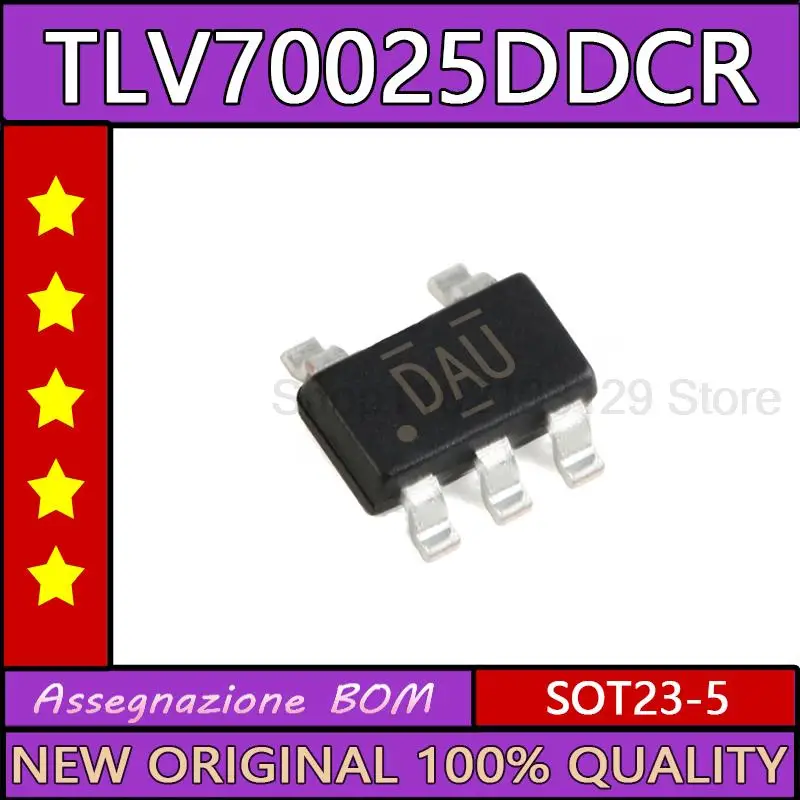 10PCS TLV70025DDCR TLV70025 SOT23-5 New оригинальная микросхема