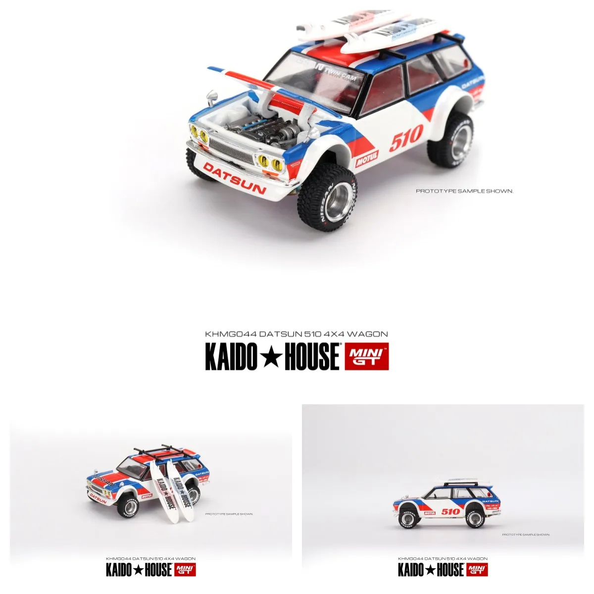 

Kaido House + MINI GT 1/64 модель автомобиля Datsun Kaido 510