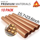 10 шт.партия лист для выпечки 40*60 см или 30*40 см, многоразовая антипригарная маслостойкая бумага для выпечки, термостойкая подкладка для духовки, коврик для барбекю