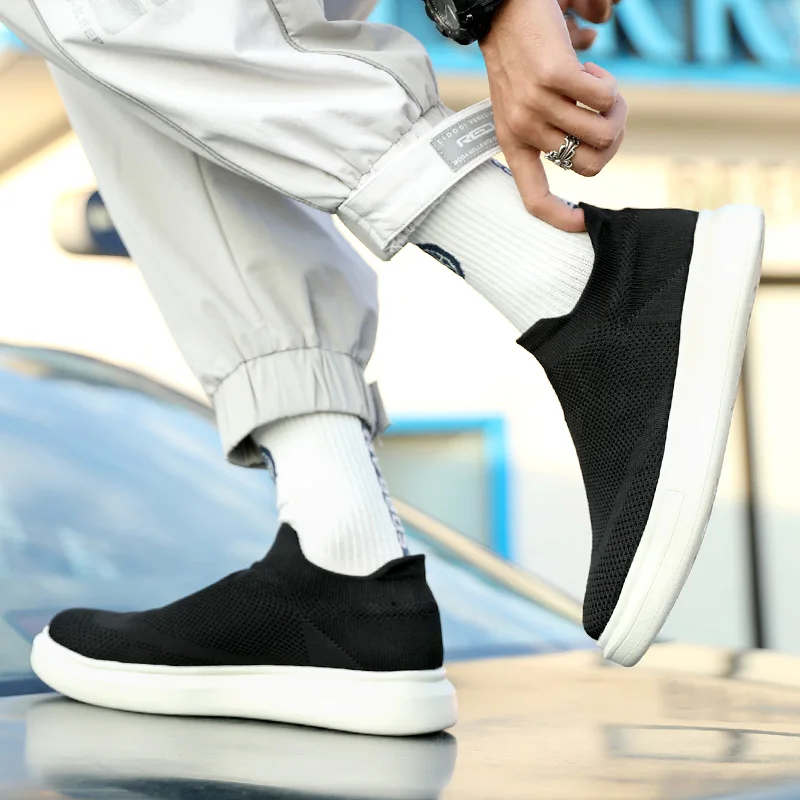 Unisex Sneakers Thick Sole Loafers Comfortable Men Women Walking Shoes Slip on Athletic Sports Shoes