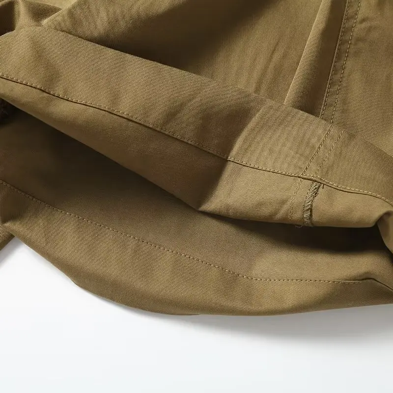 Jenny&Dave Japanese Style With Belt Bermuda Ladies Simple Commuter Cotton Casual shorts Women