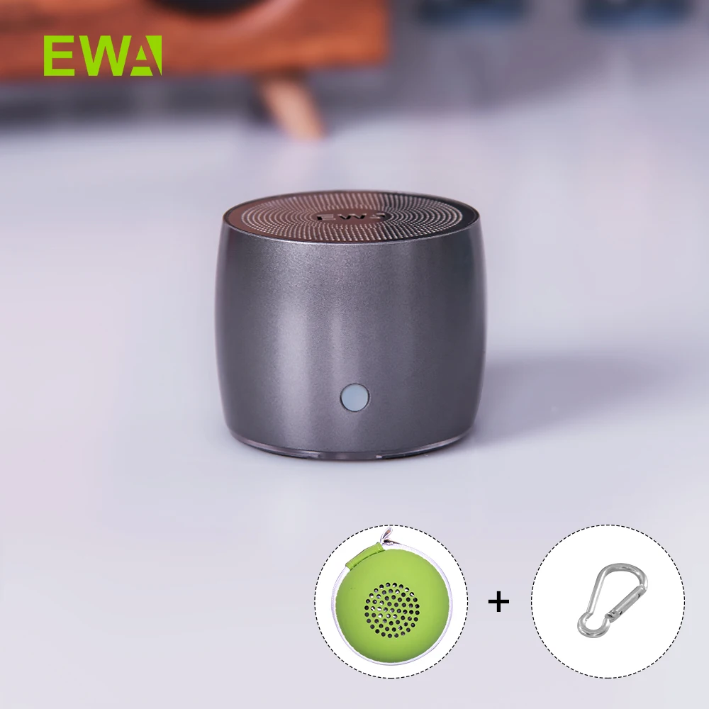 

EWA A103 Bluetooth Wireless Speaker Mini Portable Hard Travel Case High Fidelity Light Tone Dual Magnetic Horn Speaker IPX5 Wate