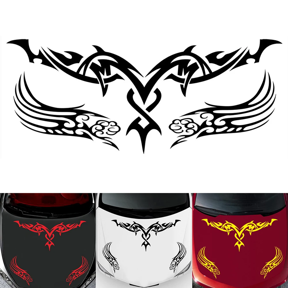 

Universal Car Stickers PVC Car Decals Engine Cover Hood Stickers Racing Stripe DIY Car Styling PVC Vinyl Auto Parts