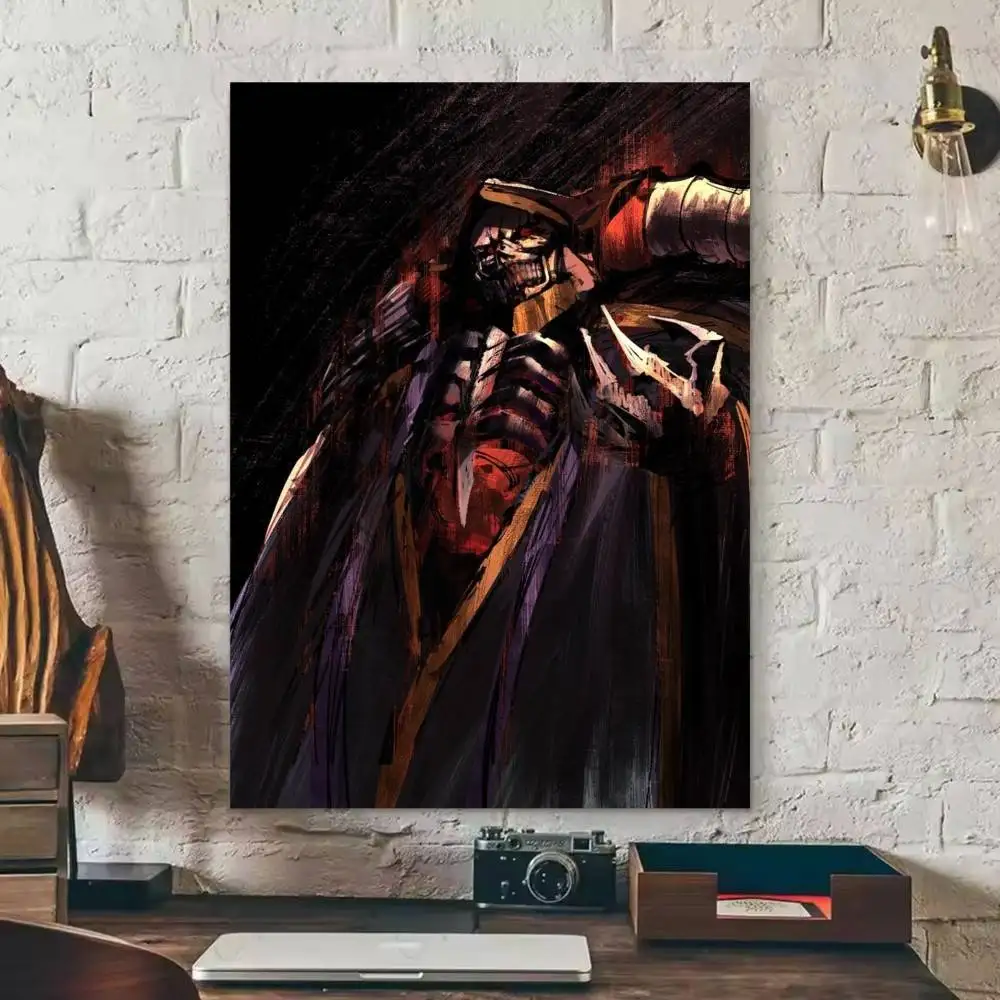 Фото Постер с изображением персонажа из аниме Overlord, водонепроницаемая HD-наклейка на стену, самоклеящаяся, с принтом №5