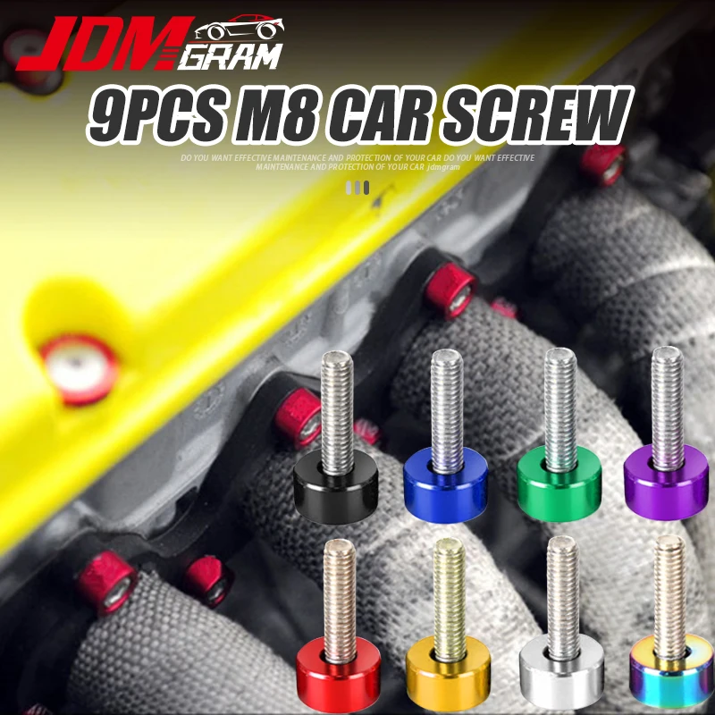 M8 JDM автомобильный винт двигателя для Honda B D F H серии 9 шт. модифицированный