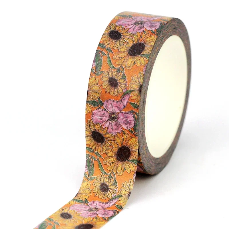 

Декоративная лента GREATHOPE WASHI TAPE с подсолнухами 10 м