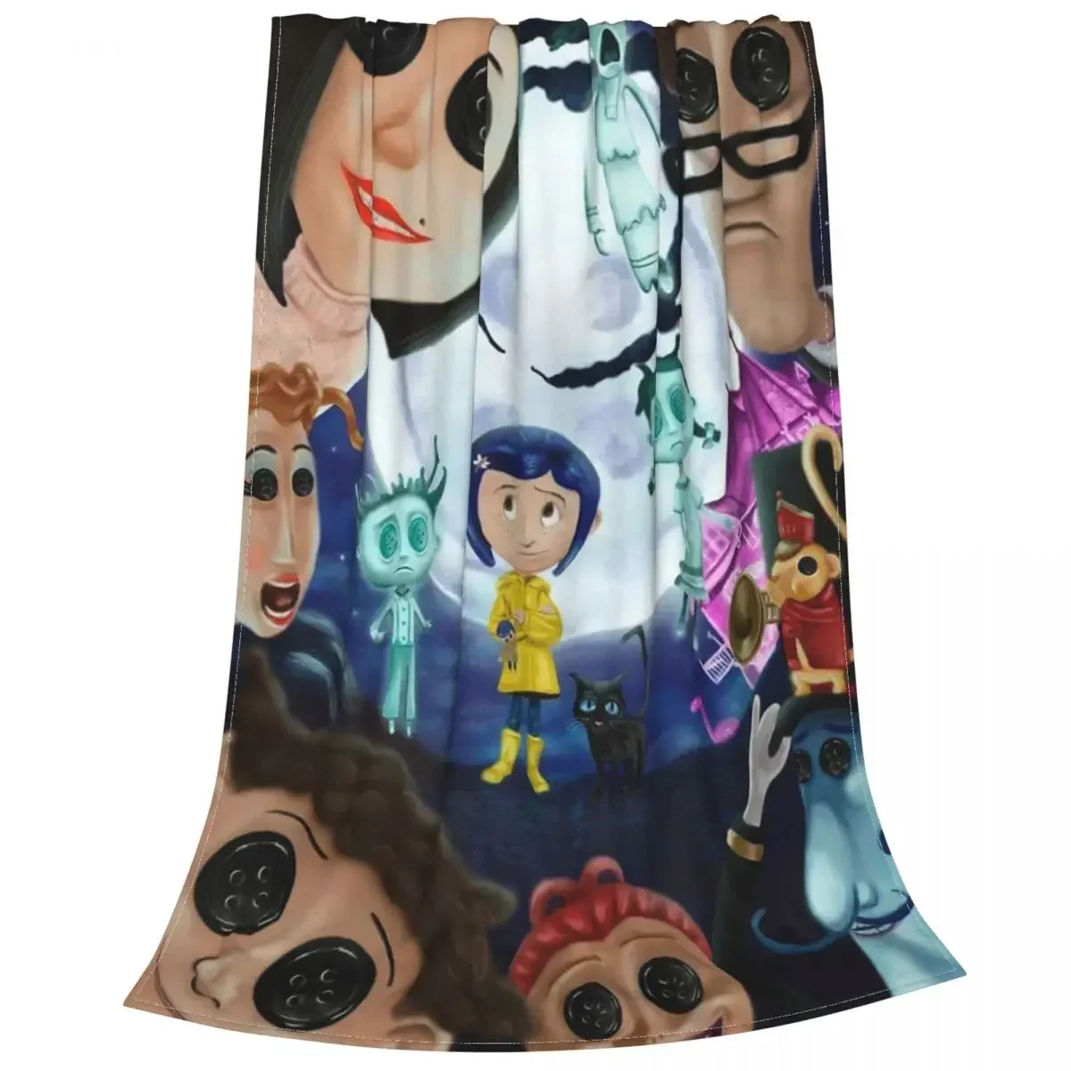 Фланелевое Одеяло Coraline с секретными дверями потрясающее одеяло для кровати