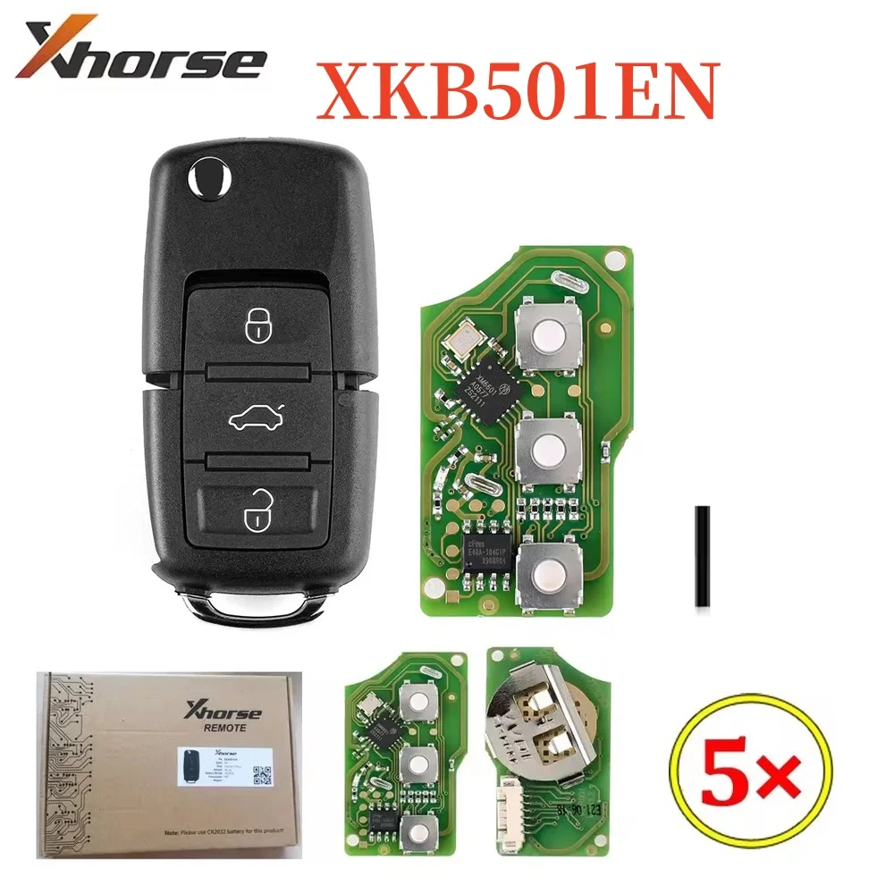 Проводной универсальный дистанционный ключ XHORSE XKB501EN 1-5 шт./комплект для Volkswagen B5