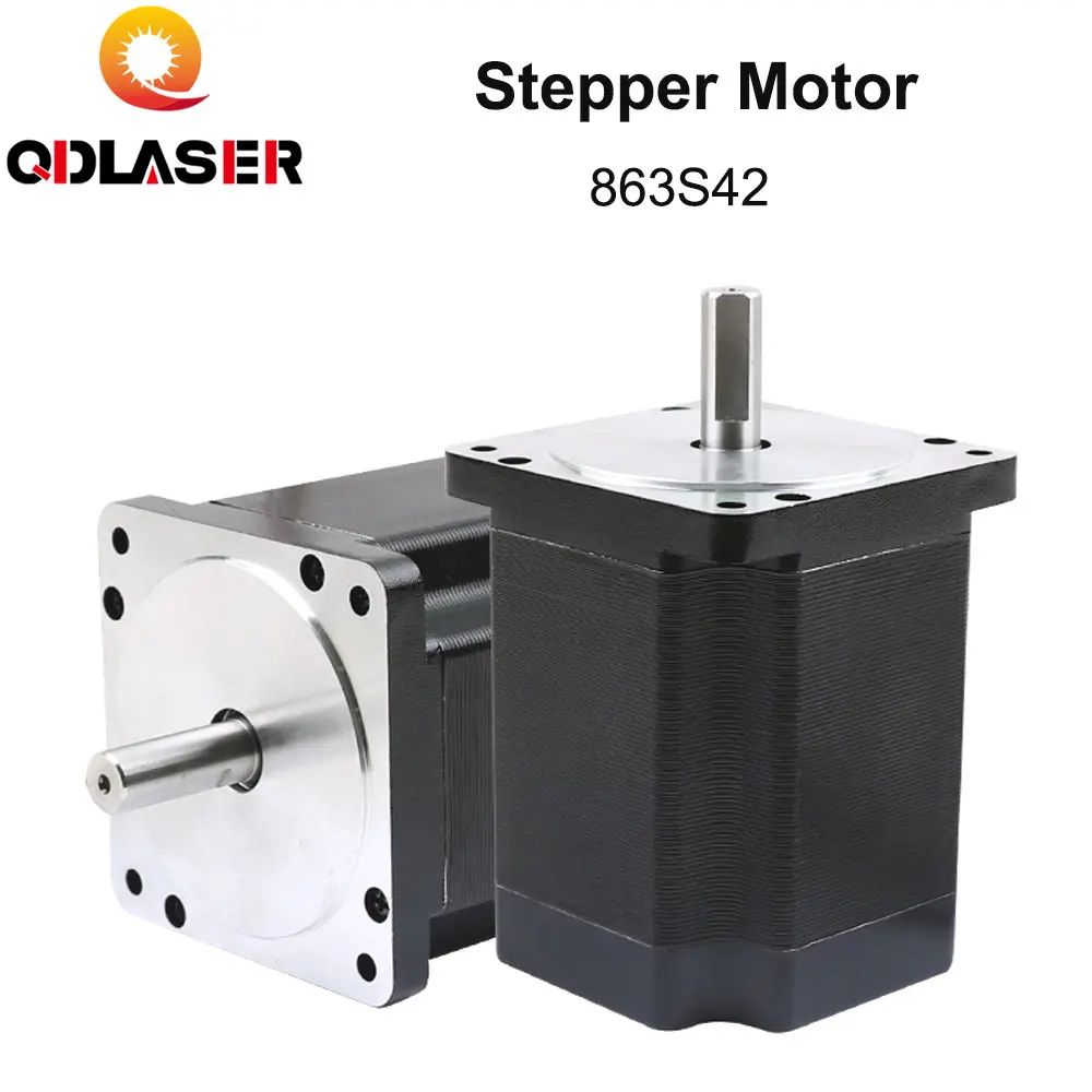 

QDLASER Leadshine 3 Phase Stepper Motor 863S42 for NEMA34 4.3A Length 103mm Shaft 12mm