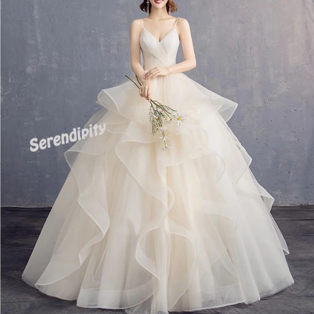 

Serendipity Satin A-Line Simple Korea White Senior Bride Wedding Strap 3D Flower Strapless Wedding Dress For Romantic Women