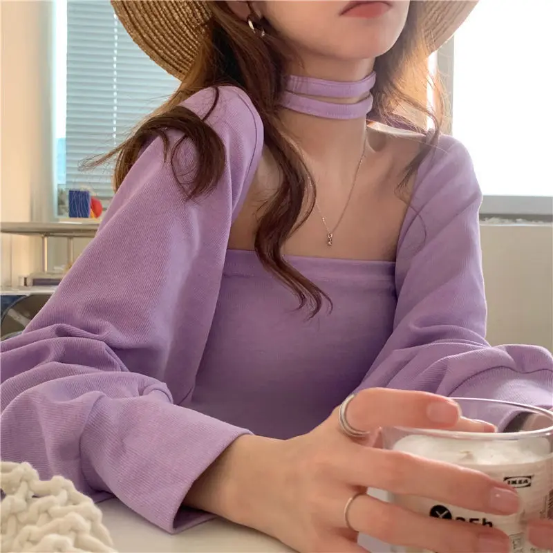 

Women Design Sexy Loose-fitting Bolero Solid Elegant Belt All-match Cropped Sweaters Fashion Shawl Ulzzang Feminine Cape