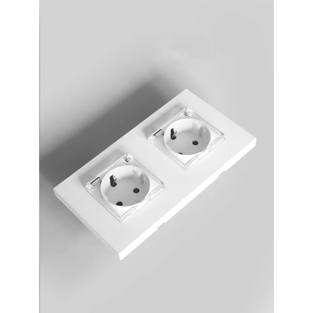 Фото Кнопочный переключатель Bingoelec, 2-позиционный модуль, USB 65 Вт, детали зарядной розетки, настенный выключатель света, вставка для ключа, комбинация платиновой рамы №5