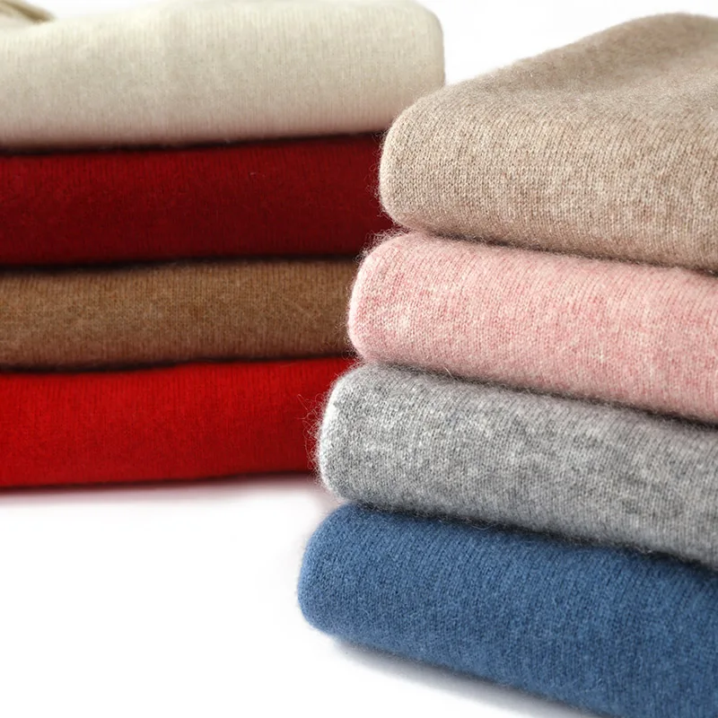 Женский кашемировый свитер повседневные однотонные вязаные топы свободная