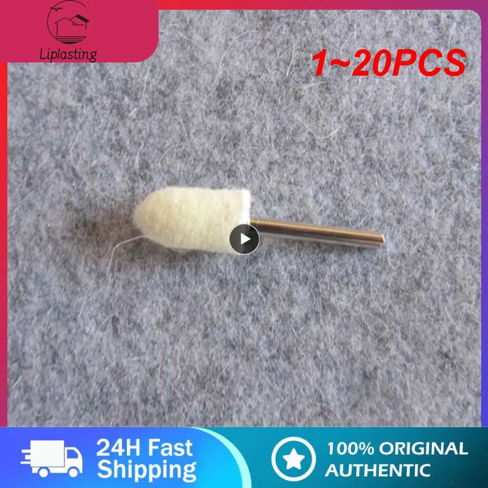 

1~20PCS Wool Felt Polishing Buffing Round Wheel Grinding Pad 3mm Shank For Dremel Rotary Tool Accessories