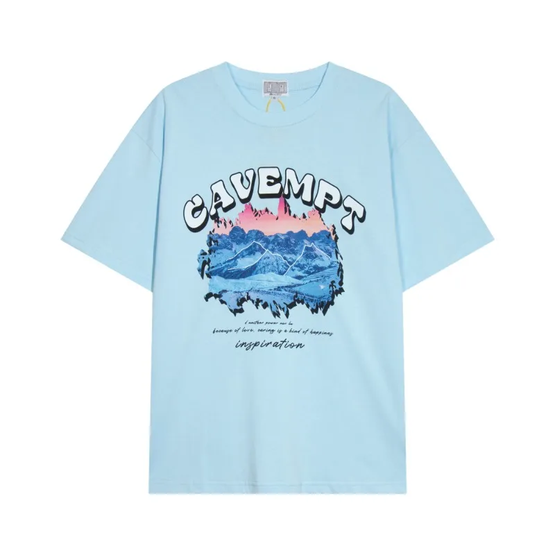 

CAVEMPT Washed T-Shirt Men Mens Designer Clothes High Quality Vintage T Shirt Tops Tee