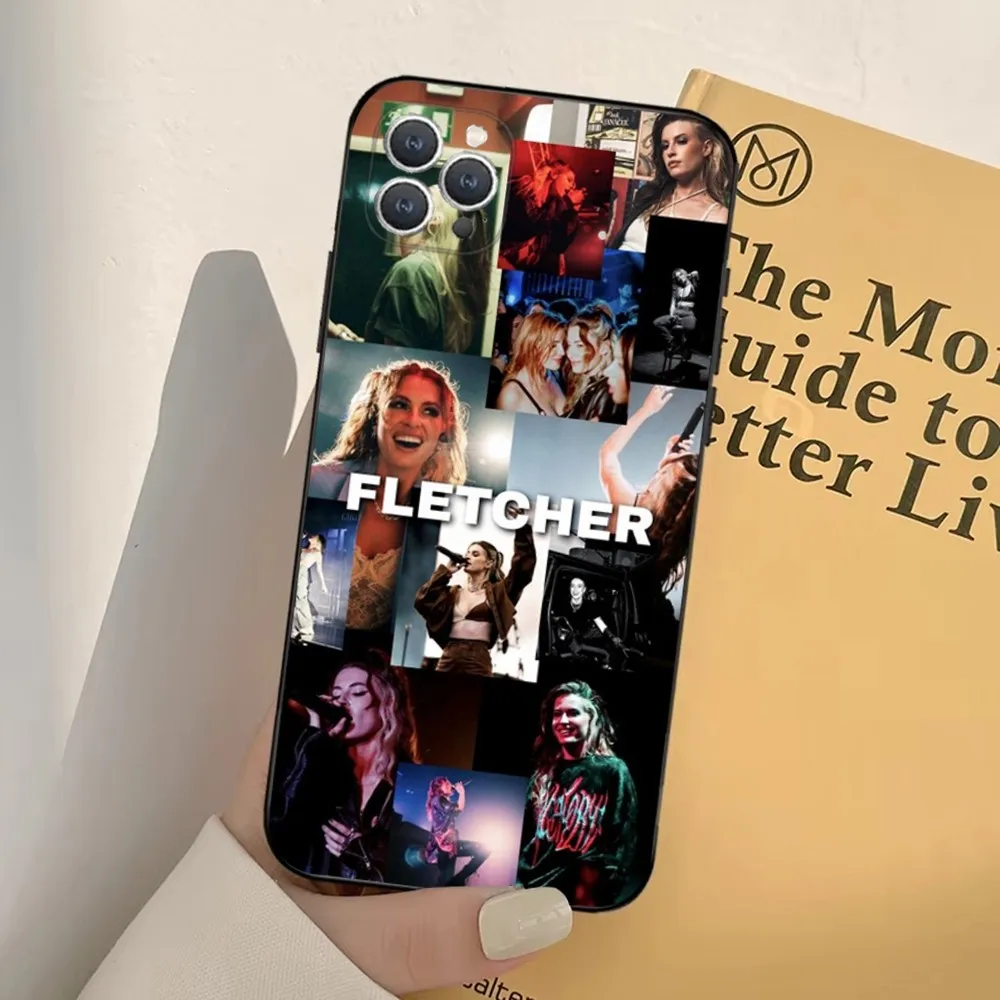 C-Cari F-Fletcher Phone Case For iPhone 16 15 14 13 12 11 Pro X XS Max XR Plus Mini Soft Black Cover