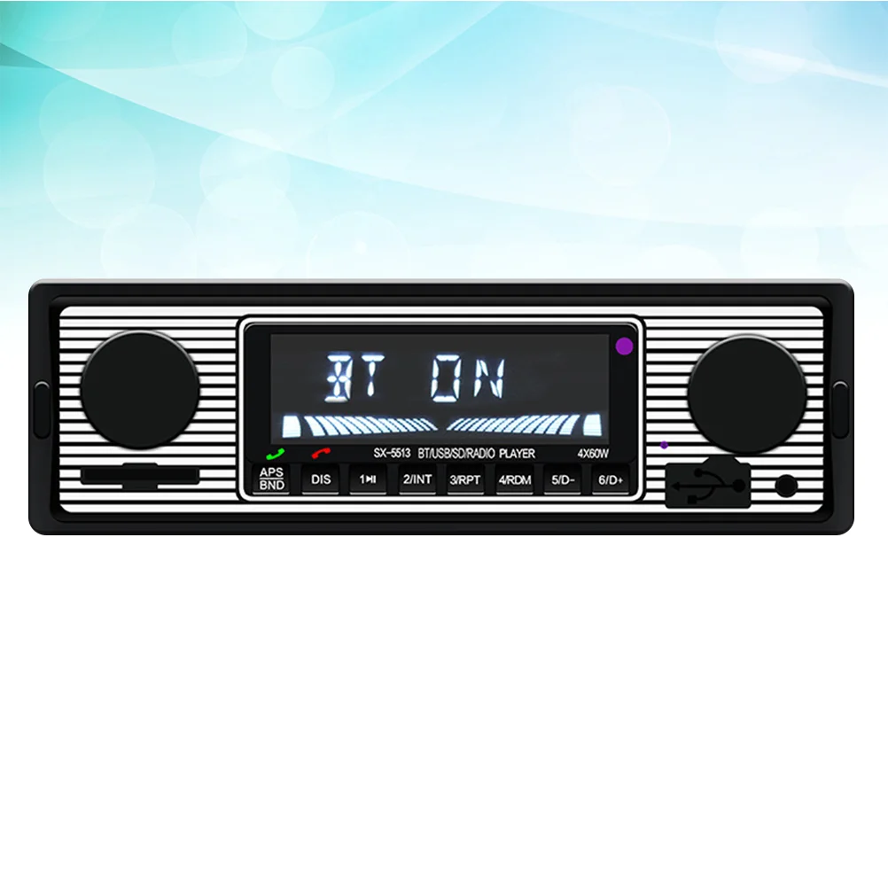 

ЖК-дисплей AUX IN беспроводной HiFi плеер USB Автомобильный плеер (черный)