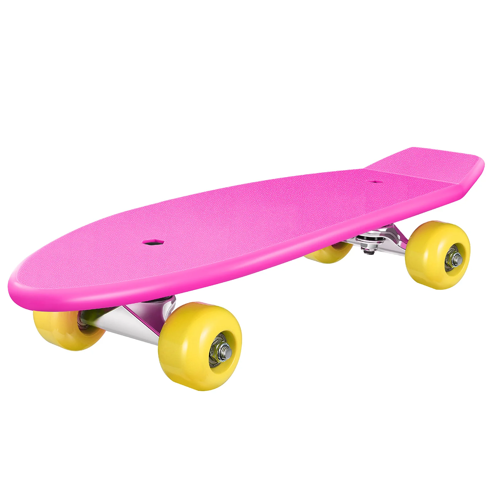 

MOVTOTOP Kids Skateboard Kit Complete Skateboard Downhill Longboard with Protective Gears for Boys Girls Kids Beginners (Pink)