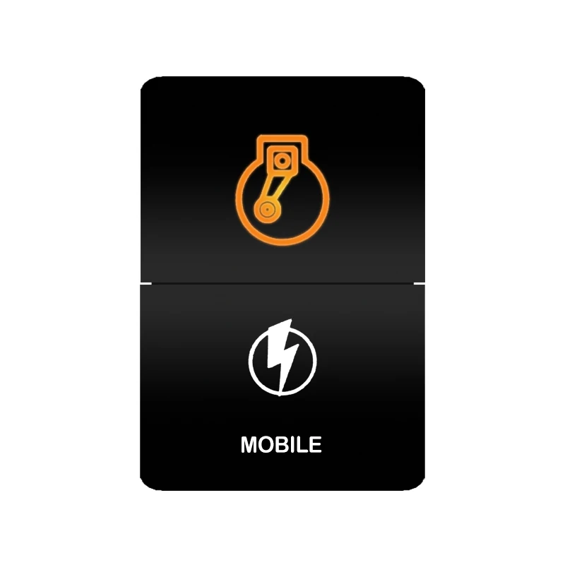 

12 В двойной кнопочный переключатель, светодиодная панель для Toyota оранжевого/белого цвета, подходит для 4Runner Prado Landcruiser, размеры 32,5 мм x 22 мм