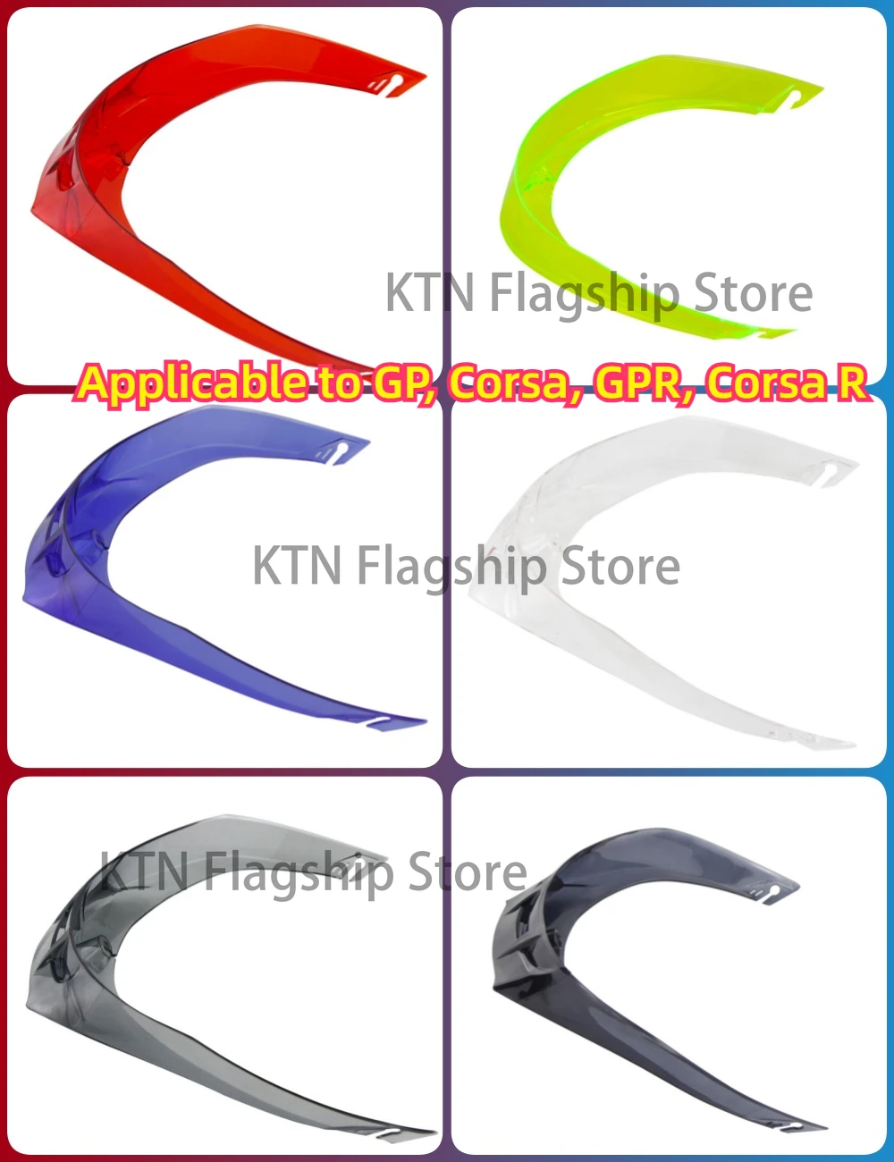 Motorcycle helmet modified tail Suitable for GP Corsa GPR R spoiler Replace motorcycle large Band screw