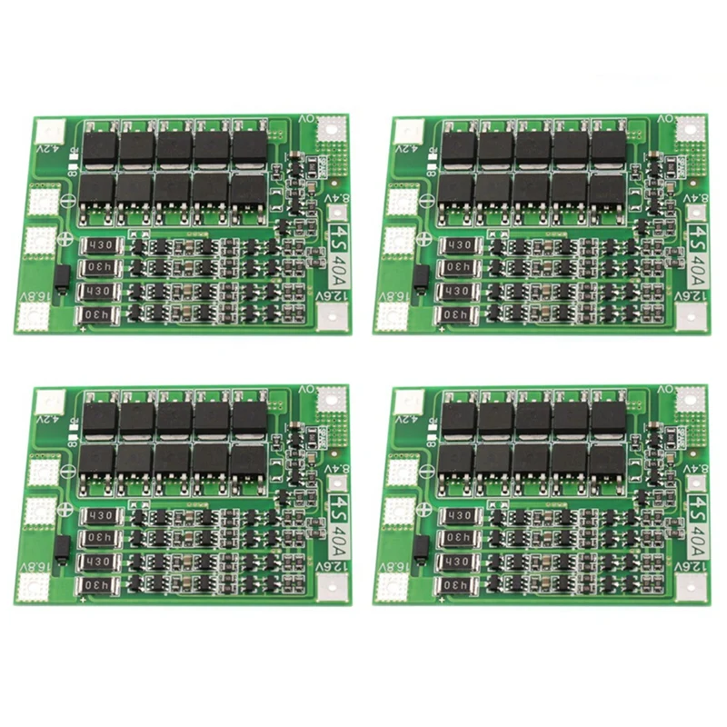 

4S 40A Защитная плата зарядного устройства литий-ионной батареи 18650 BMS для двигателя дрели 11,1 В 12,6 в/14,8 в 16,8 в балансировочная плата