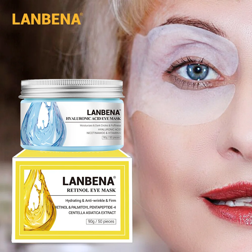 

Retinol Anti-Wrinkle Eye Patches Hyaluronic Acid Moisturizing Vitamin C Anti Dark Circle Brighten Eyes Beauty Skin Care Products