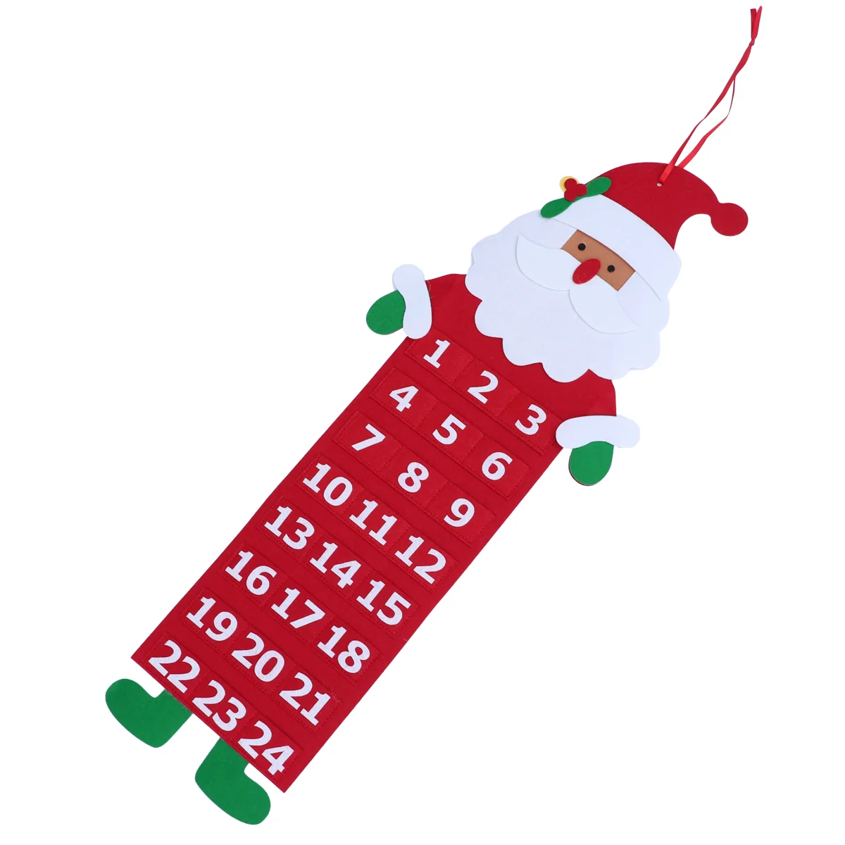 

Creative Non-woven Fabric Christmas Advent Calendar DIY Decorative Xmas Countdown Calendar Home Door Wall Hanging Ornaments