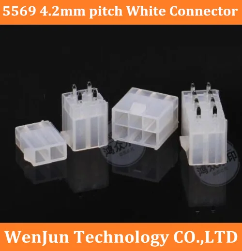 5566 4,2 мм белый разъем ATX 2 p/2 p/4p/6p/8p/10p/12p/14p/16p/18p/20p/22 разъем p/24p Двухрядный гнездо 4,2 шаг 1*2 P/2*4P/2*8