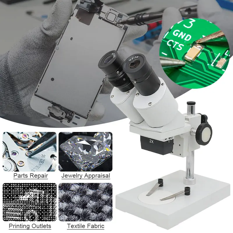 Бинокулярный стереомикроскоп для ремонта смартфонов и проверки печатных плат с