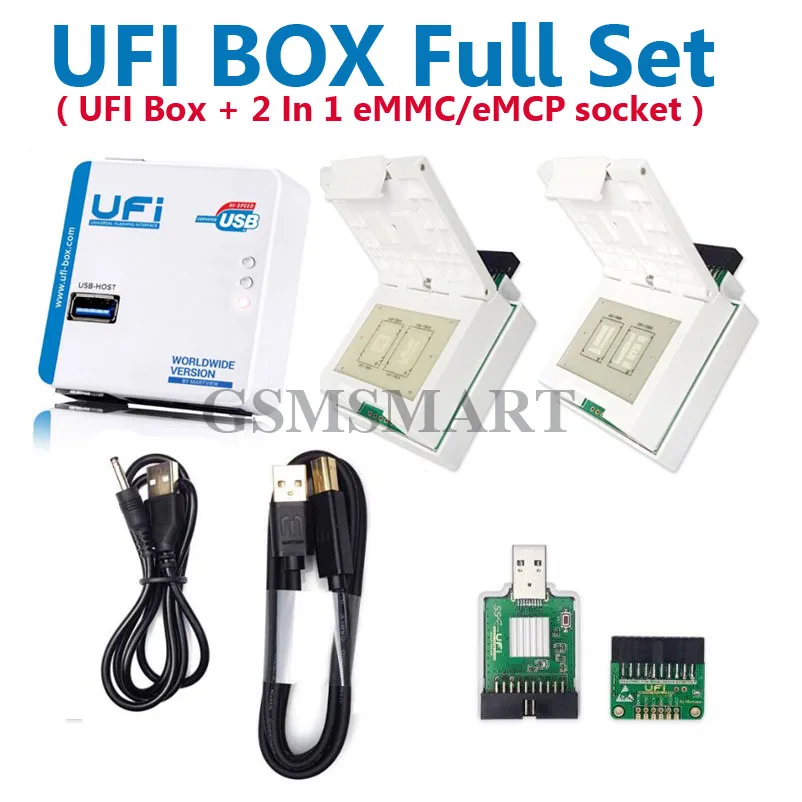 2023 оригинальная коробка UFI полный комплект/коробка Ufi + eMMC Soctet поддержка FBGA