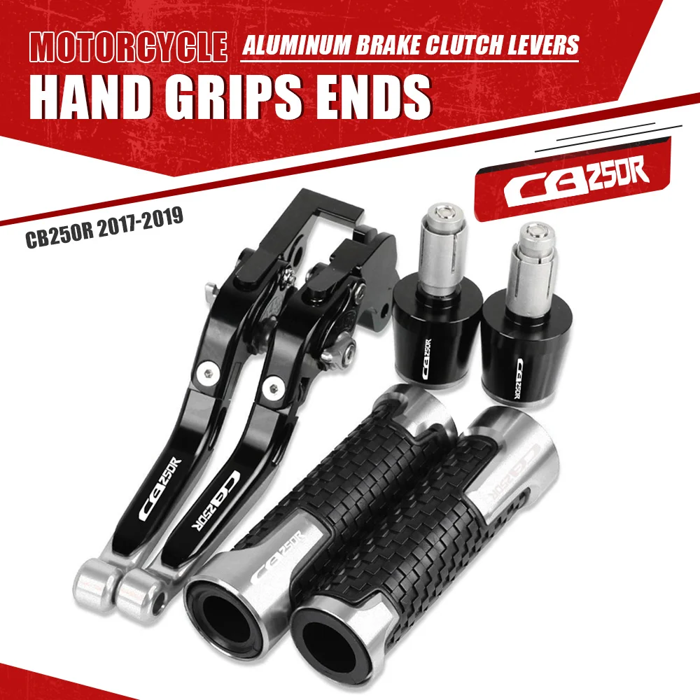 

CB250R Motorcycle Aluminum Brake Clutch Levers Handlebar Hand Grips ends For HONDA CB250R 2017 2018 2019