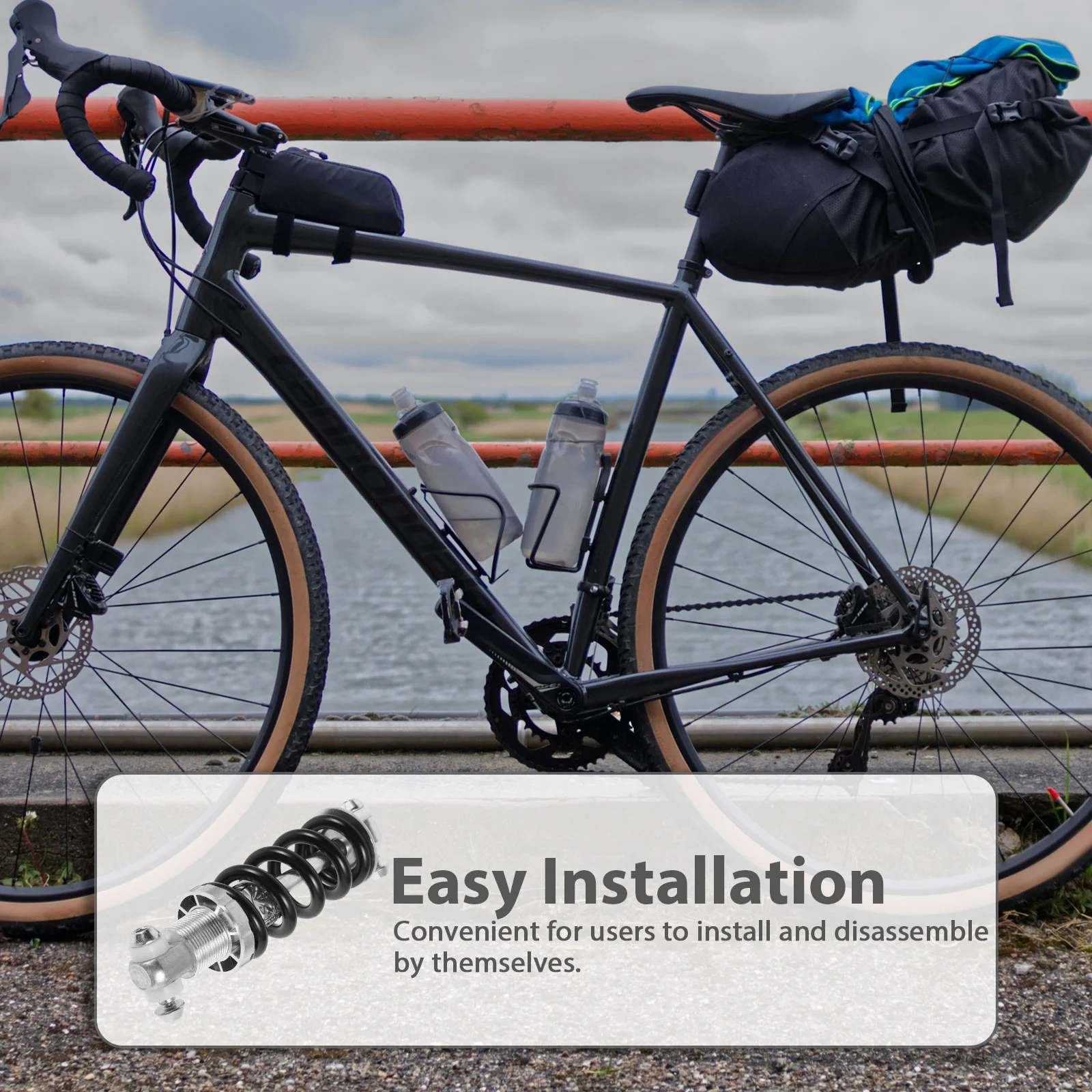 Амортизатор The Bik Bike Задние амортизаторы Мини-подвеска Горные железные пружинные