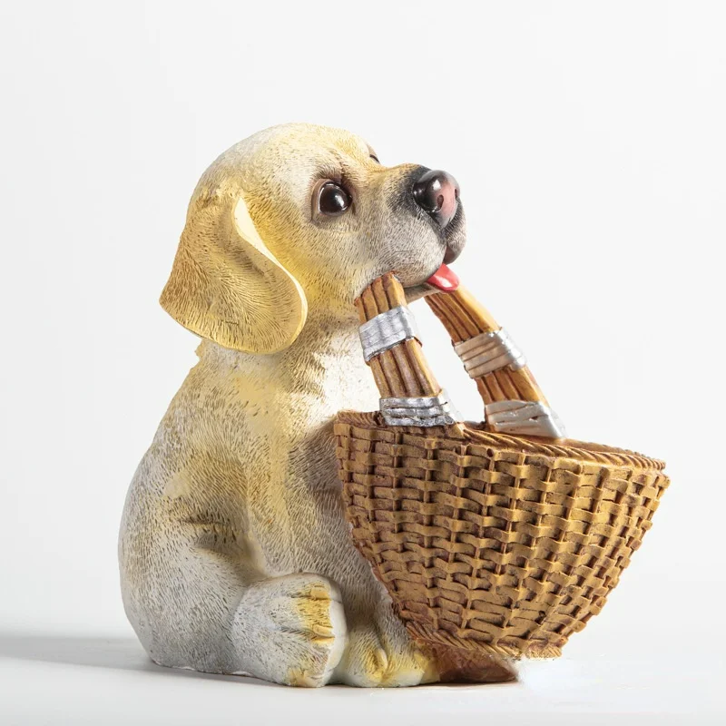 

Современная креативная корзина для хранения в форме милой собаки, декор для комнаты, винный шкаф, рождественские украшения, ТВ, домашние акс...