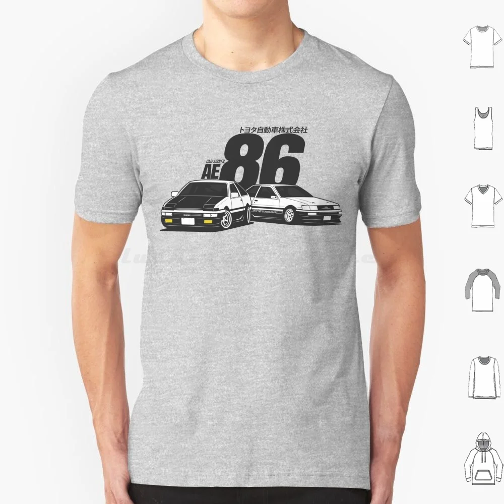 Фото Футболка Ae86 Levin & Trueno-Carcorner, большой размер, 100% хлопок Levin Trueno Ae86 Gt86 Brz Scion Frs Carcorner Car Cars Cargram №1