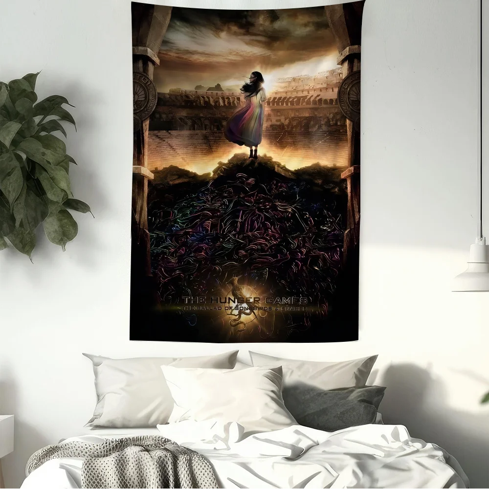 Hunger Games Ballad Songbirds Snake Cartoon Tapestry For Living Room Home Dorm Decor INS
