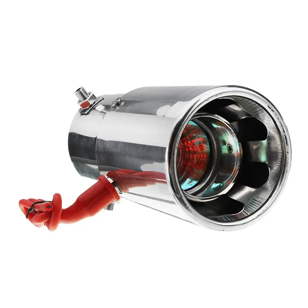 

LED Exhaust Pipe Red Light Flaming Tip Spitfire Car Rear Tail Throat