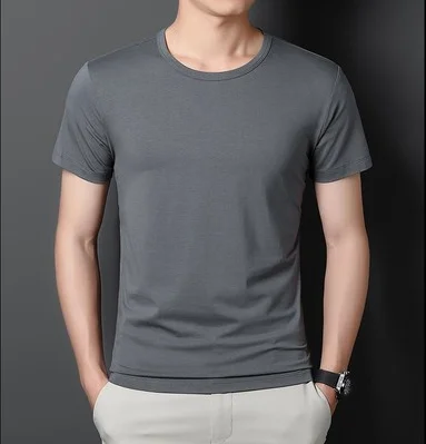 

1193-20.99 Shirt for Men Low Cut Scoop Ne Tail Short Sleeve