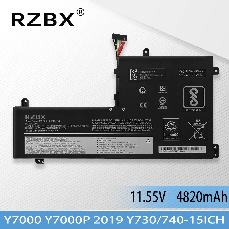 

Аккумулятор RZBX L17C3PG1 L17M3PG1 L17L3PG2 L17M3PG2 L17C3PG2 L17L3PG1 для Lenovo Legion Y7000 2018 Y7000P 2019 Y530-15ICH