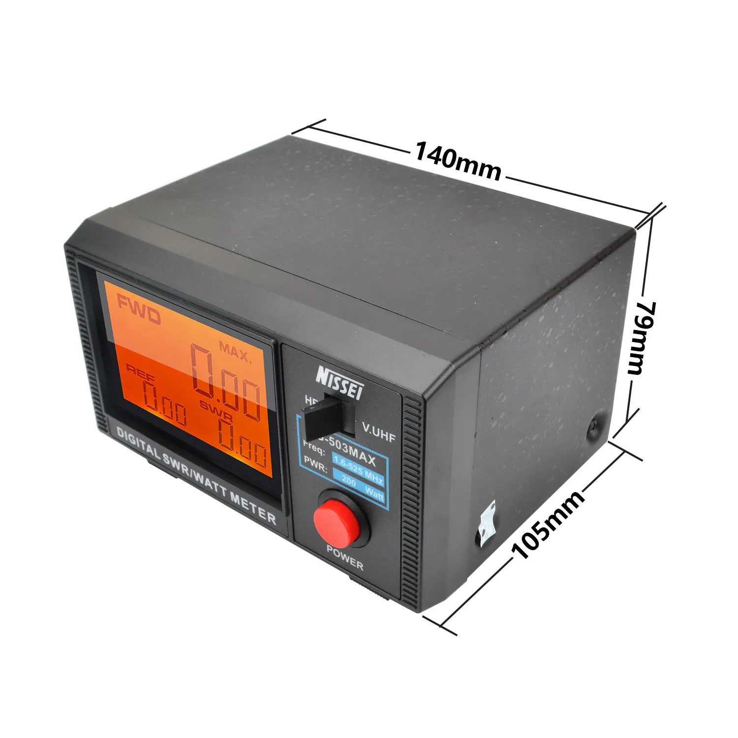 Фото NISSEI DG-503MAX DMR/SSB/AM HF 1,6-60 МГц и V.UHF125-525 МГц 200 Вт Walkie Talkie Цифровой КСВ Ваттметр DG-503 MAX №2