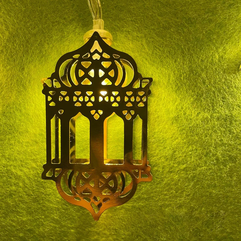 1 5 метра светодиодный светильник для Ид Мубарак гирлянда с луной и звездой