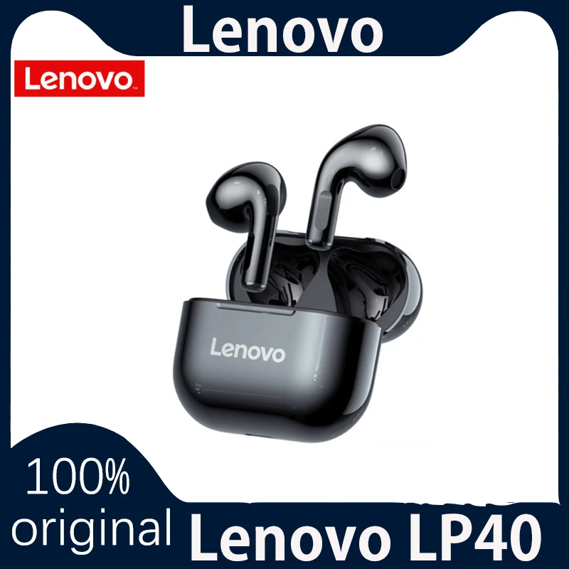 

Оригинальные беспроводные наушники Lenovo LP40, TWS, Bluetooth 5,0, двойное Стерео шумоподавление, бас, сенсорное управление, длительный режим ожидания, ...
