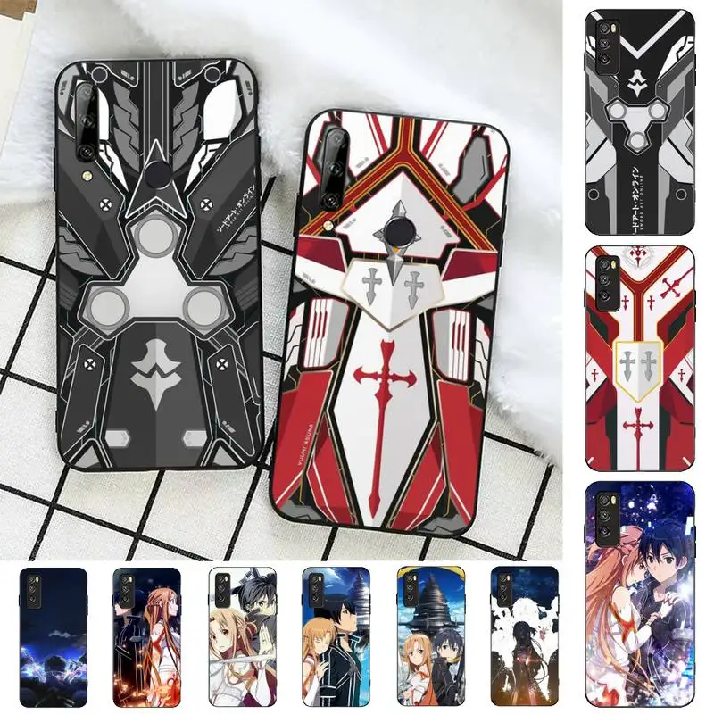 

FHNBLJ Sword Art Online Kirito And Asuna Phone Case for Huawei Honor 10 i 8X C 5A 20 9 10 30 lite pro Voew 10 20 V30