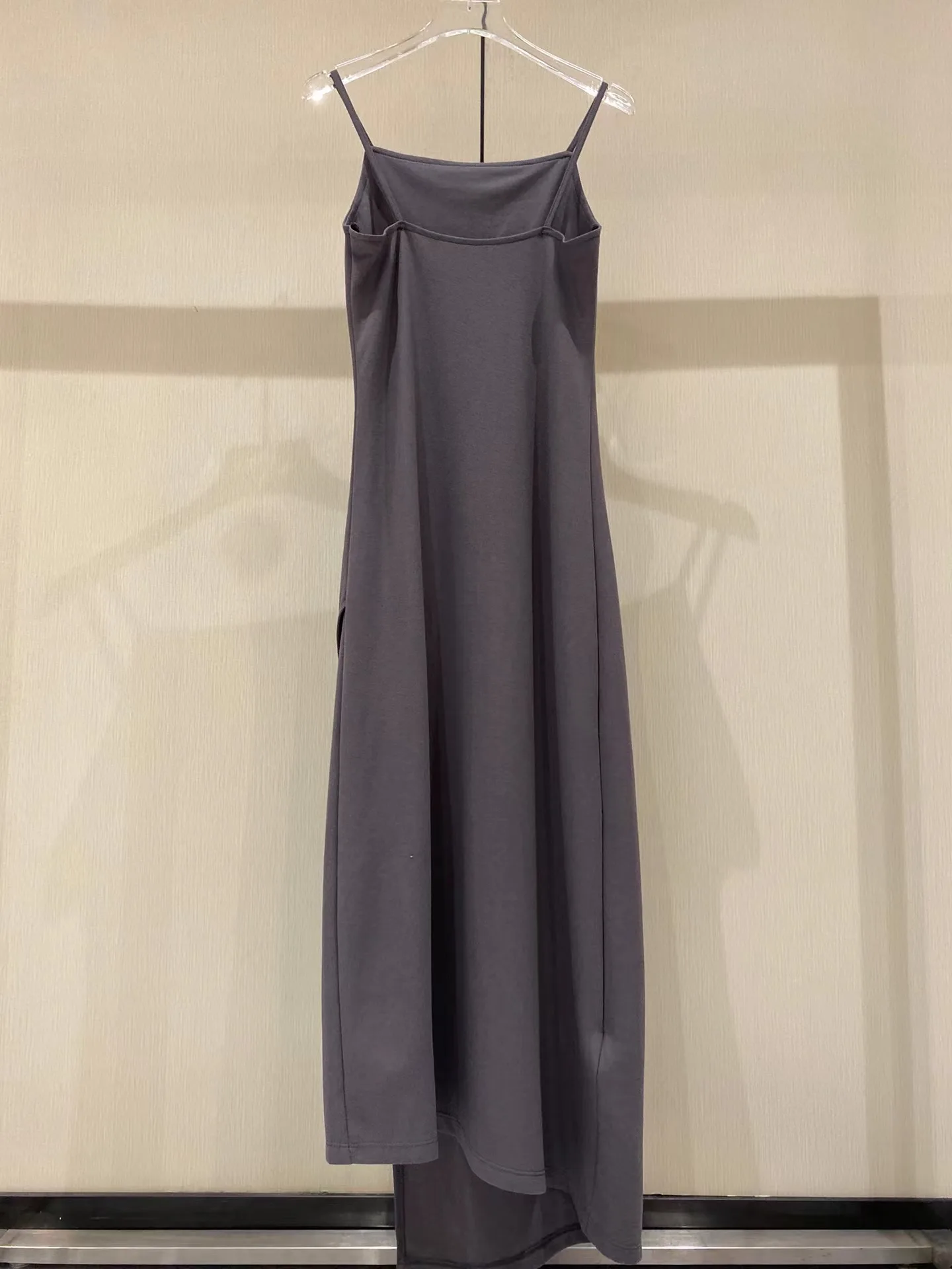 

Ladies Summer Camisole Dress BBlogo Print High Slit Cotton Washed Ladies Dress Camisole Beach Skirt dress for women