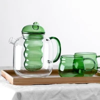 stained glass inner herbal tea pot high borosilicate glass tea pot household heating kettle for teapot