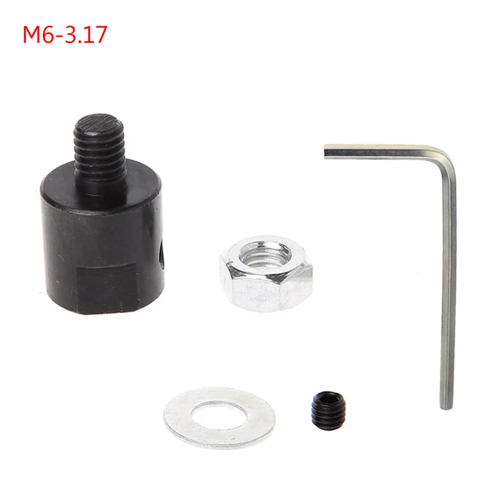 

Chainsaw Parts Motor Shaft Coupling Garden M6 Axle Motor Power Tools Saw Blade 3.17/4/5/6/8mm Adapter Coupling Chuck